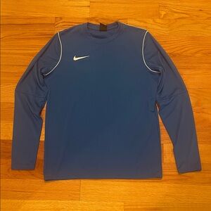 Nike Royal Blue fleece lined Long Sleeve Top